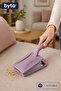 Four-Pronged Crumb Collecting Brush with Handle |   Cleaning Device for Seats, Sofas, Carpets and Car Interiors Blue Purple Black Mixed Colors Sent - 2