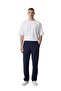 Men's Elastic Waist Tapered Leg Muslin Trousers