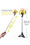 Q02s 1045mm LED Rod Light Selfie Stick with Bluetooth Remote & Tripod – Portable Black Design for Enhanced Lighting and Stability - 5