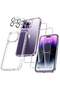 [5 in 1] Designed for iPhone 14 Pro Max Case with 2 Pack Tempered Glass Screen Protector +2pcs Camera Lens Protector, [Military Grade Protection] Shockproof, Slim Thin, Anti-Scratch Kit-Clea
