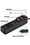 200W Power Inverter, DC 12V to AC 220V Car Charger Adapter with 4 USB Ports - 4