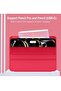 2024 iPad Pro 11" Case (M4, 5th Gen) - Smart Case with Pencil Holder, Touch ID Support, Auto Wake/Sleep Function (Red) - 2