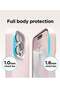 [3-in-1] iPhone 15 Plus Case Bundle – Pink Premium Liquid Silicone Shockproof Cover with 9H Tempered Glass Protector - 3