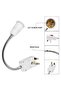 Flexible E27 Lamp Bulbs Holder Converter Adapter UK Plug AC Power to E27 LED Bulbs Socket Adapter with On/Off Switch - 3