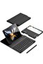 Samsung Galaxy Z Fold 4 Case,Screen Protector Keyboard Leather Case Stylus+Pen Slot Phone Office Kit,Folding Phone Cover for Samsung Galaxy Z Fold 4 5G-Black