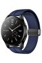 Watch Strap Magnetic Band - 16mm 18mm 19mm 20mm Quick Release Silicone Sport Band (Blue)
