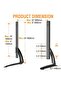Universal Table Top TV Stand for 27-55 Inch TVs – Adjustable Height, Sturdy Base - 4