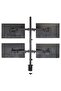 Quad LED LCD Monitor Desk Mount Adjustable Stand Holder Heavy Duty for 4 Screens 14"-26" - 5