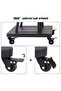 Mobile TV Stands Cart on Wheels for 42 to 86 Inch LED Flat/Curved TVs, Height Adjustable Shelves - 6