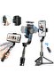 Tripod Selfie stick gimbal stabilizer for smartphones, with wireless remote control, 360° rotating auto balance stabilizer, portable mobile holder - 2