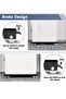 Movable Adjustable Washing Machine Base with Brake – Heavy-Duty Base for Washer, Dryer, Refrigerator, Supports Up to 300kg, Black - 4