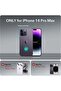 iPhone 14 Pro Max Case Slim Matte Glass Cover 6.7 Inch Shockproof Protective Case Anti-Scratch Back - 2