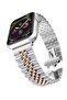 Replacement Band Compatible with Apple Watch 44mm / 42mm Stainless Steel Solid Strap Metal Bracelet