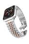 Replacement Band Compatible with Apple Watch 44mm / 42mm Stainless Steel Solid Strap Metal Bracelet for Apple Watch Series 7 6 5 4 3 2 SE (Silver)