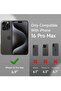 Soft Liquid Silicone Gel Case for iPhone 16 Pro Max - Full Body Shockproof Protection with Matte Finish & Soft Microfiber Lining (White) - 2