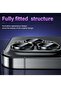iPhone 14 Pro/iPhone 14 Pro Max Camera Lens Protector, [Drop Protection] 9H Tempered Glass Camera Cover Screen Metal Ring - 4