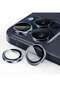 Camera Lens Protector for iPhone 15 Pro/Pro Max, 9H Tempered Glass Metal Ring, HD Clear, 3-Pack