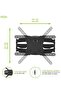 Curved TV Wall Mount, Universal, Full Motion TV Wall Mount for 23-55 Inches LED LCD Flat Curved Screen TV. - 3