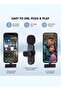 Wireless Lavalier Microphone for iPhone/iPad Plug & Play Mini Mic with Charging Case & Earbud