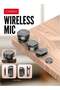 Wireless Lavalier Lapel Microphone for iPhone - Lightning Dual Mic with Magnetic Clip, Noise Reduction, 25m Range - 2