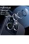 Camera Lens Protector for iPhone 15 Pro/Pro Max, 9H Tempered Glass Metal Ring, HD Clear, 3-Pack - 2