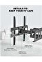 Full Motion TV Wall Mount for 26-55 Inch LED/LCD/OLED TVs - Dual Articulating Swivel Arms, Tilt - 3