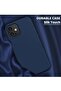 iPhone 14/13 Case with Screen Protector, Soft Flexible Silicone Gel Rubber Bumper, Navy - 2