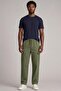 Men's Classic Khaki Cargo Linen Trousers