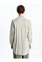 Striped Oversize Women's Shirt Tunic - 4