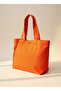 Minimalist Burnt Orange Canvas Tote Bag - 2