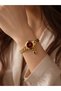 Apolia Women's Gold Steel Cord Burgundy Dial Heart Charm Detailed Luxury Elegant Women's Wristwatch 2026 - 5