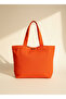 Minimalist Burnt Orange Canvas Tote Bag - 3