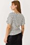 Women's Drawstring Waist Short Sleeve Blouse White - 5