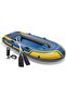 68370EP Challenger 3 Inflatable Boat Set: Includes Deluxe 48in Boat Oars and High-Output Pump – Triple Air Chambers – Welded Oar Locks – 3 Person – 660lb Weight Capacity - 5