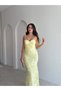 Straps Flower Pattern Long Dress Wedding Guest Prom Engagement Dress 4 Color Options - 3