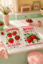Strawberry Season Berry Sweet Strawberry Patterned Pastel Kitchen Mediterranean 2-Piece Kitchen Towel Set 35X55 - 6