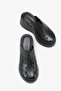 Bereya Women's Genuine Leather Wedge Slippers - Black - 3