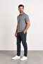 Polo Collar T-Shirt with Pockets Herman 1395-Grey - 2