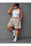 Women's Comfortable Cut Shorts with Striped Details - 2
