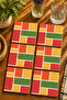 Modern Design Set of 6 Coasters - Uv Printing Mdf - 10X10 cm