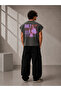 Built from Pain Printed Oversize Worker Boxy Fit Sleeveless Crew Neck T-Shirt