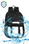 Niss Model Black Water Resistant School Backpack, Thermal Lunch Bag and Pen Holder 3-Piece Set - 6