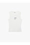 X Şahika Ercümen - Cotton Crew Neck T-Shirt with Shell Detail - 3