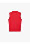 Half Button Polo Collar Sleeveless Knitwear Undershirt T-Shirt - 6