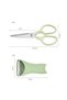 Kitchen Scissors Top Bottom Set , Stand Type Vegetable Peeler, Multifunctional, Nut Cracker - 3