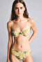 Regular Fit Floral Glitter Fabric Bikini Bottom G7032Ax26Sm - 2