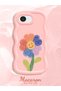 حافظة متوافقة مع هاتف iPhone 17e، حافظة حماية للكاميرا من السيليكون الوردي، حافظة هاتف بنمط زهور - 2