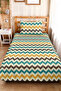 Zigzag Ethnic Geometric Youth Room Single Pique Set - Yellow Anthracite 160X220 cm Bedspread - 4