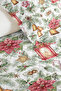New Year's Pine Green Young Room Single Pique Set-Red Retro 160X220 cm Quilted Bedspread - 3