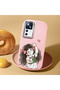 Mi 12t Compatible Case Camera Protective Pink Silicone Couple Phone Case Girl Patterned - 2